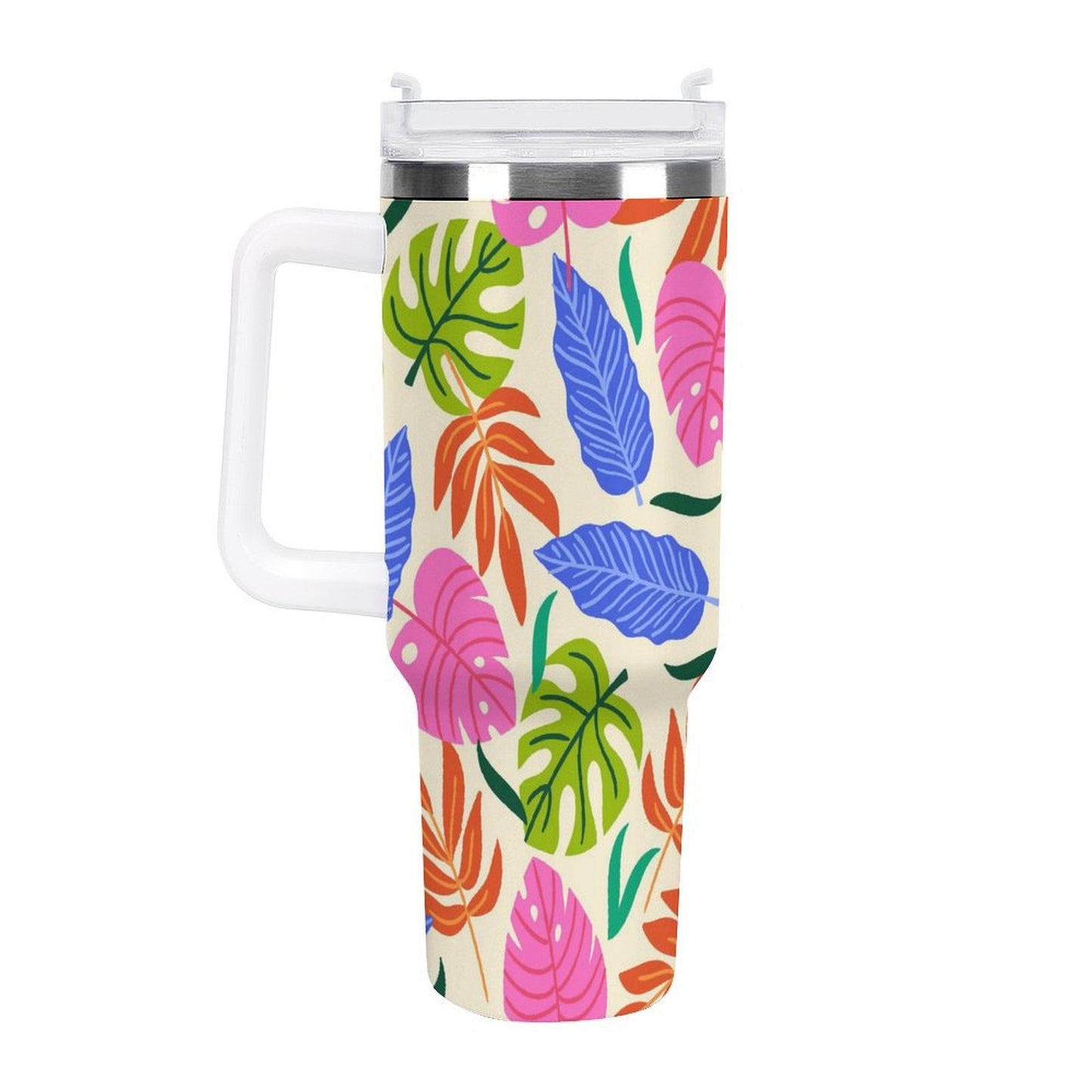 PHDT00467 POD US Local Tumbler 40 oz Large Capacity Car Cup Tropical, Vibrant