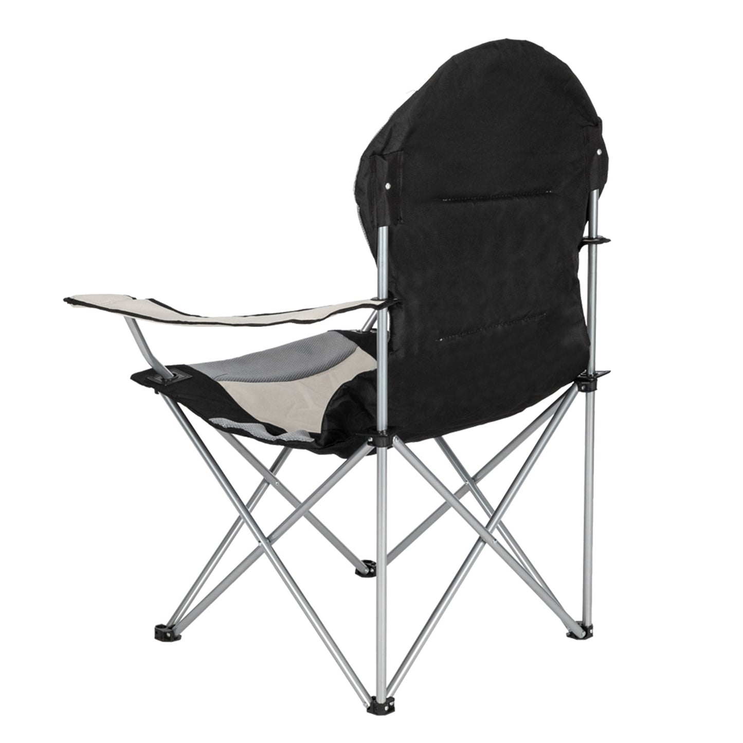 US Local Camping Chair, Grey Iron Frame, Off-white
