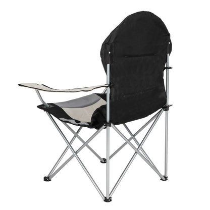 US Local Camping Chair, Grey Iron Frame, Off-white