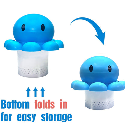 US Local Blue Octopus Retractable Pool Drop - Automatic Floating Pool Drop For Pools Pool Thrower For Indoor And Outdoor Pool Party Party Gathering Brings A Refreshing Feel To The Pool Party