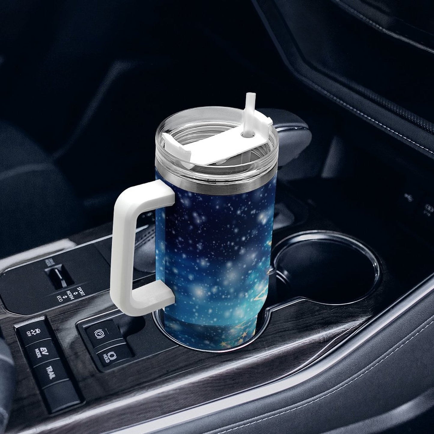 PHDT00103 POD US Local Tumbler 40 oz Large Capacity Car Cup Christmas Tree, Stars, Winter