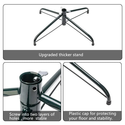 US Local 6FT Iron Leg White PVC 812 Branches Christmas Tree