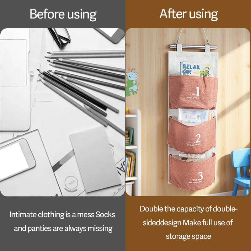 US Local Three-layer Hanging Storage-Pink 5095