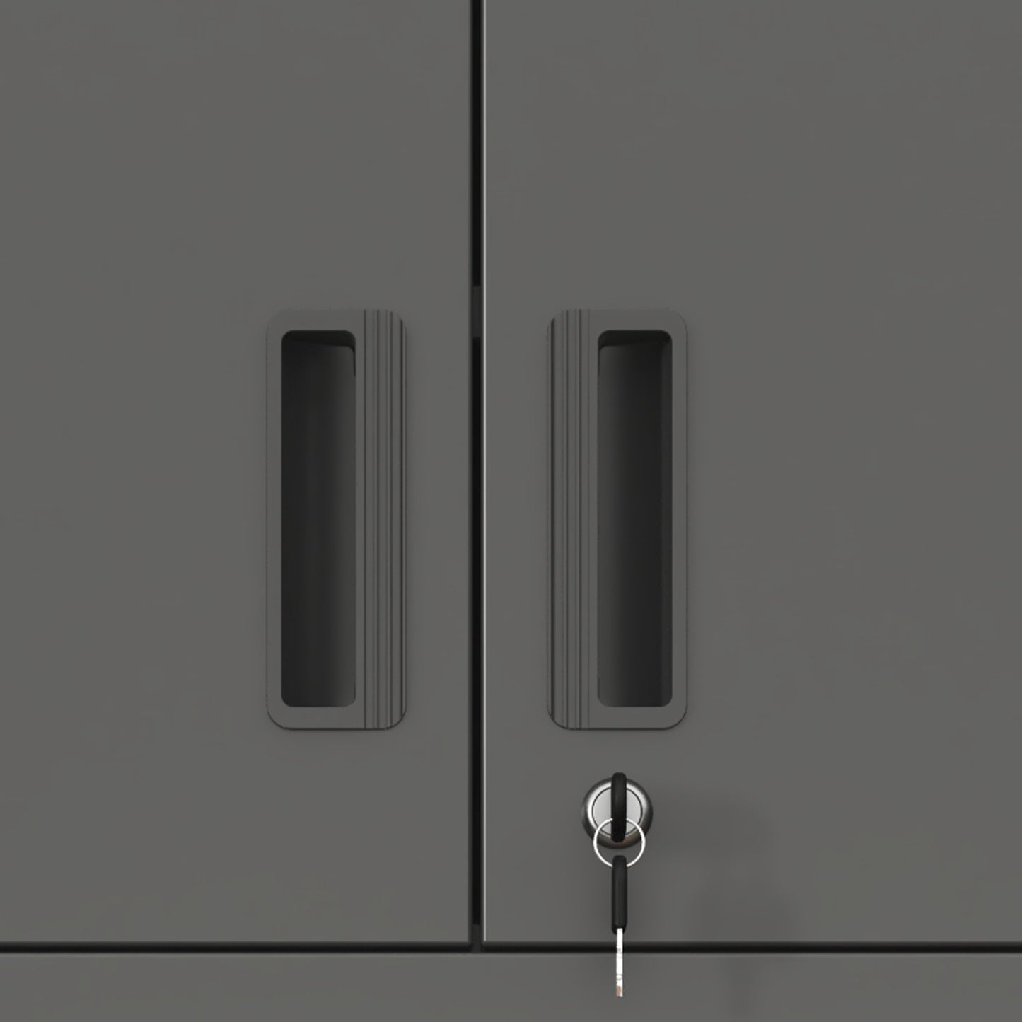 US Local Metal Wall-Mounted Tool Storage Cabinet With Locking Door And 1 Shelf 1 Opened Drawer For Garage Warehouse,Office,Assembly Required