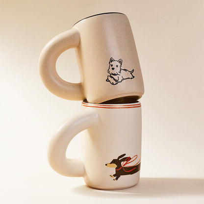 Sausage Dog And West Highland Coffee Cup