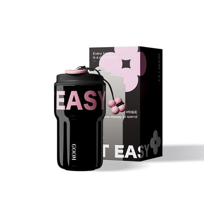 Vacuum Cup Large Capacity Straw Coffee Portable Cup