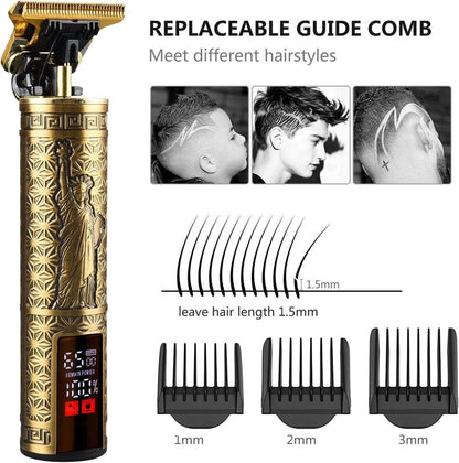 US Local Beard Trimmer Hair Clippers Cordless Hair Cutting Kit Barber Shaving Machine For Men USB Rechargeable 1 PCS