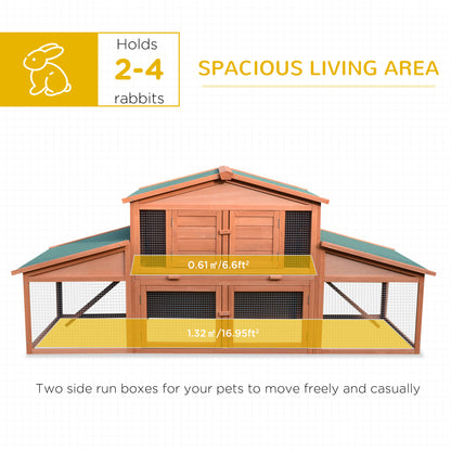 L Outdoor Rabbit Hutch