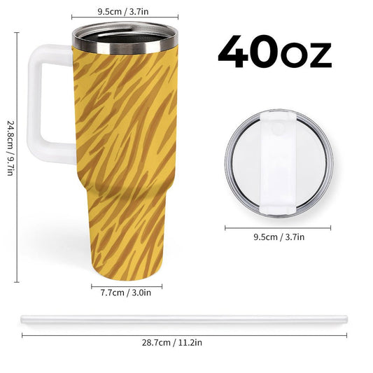 PHDT00225 POD US Local Tumbler 40 oz Large Capacity Car Cup Animal Tiger Stripes