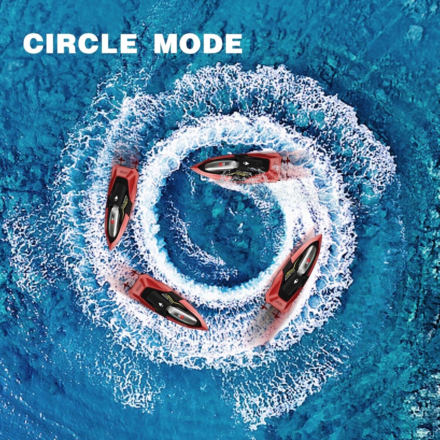 US Local 4DRC S5 Fast RC Boat For Pools And Lakes, 2.4 GHz 20 MPH Racing Boats For Kids