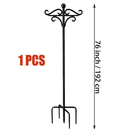 US Local Adjustable Height Rust-resistant Heavy-duty Shepherd Hooks, Bird Feeder Poles, Outdoor Garden Stakes, For Hummingbird Feeders, Plant Baskets, Hanging Outdoor Solar Lights, Lanterns
