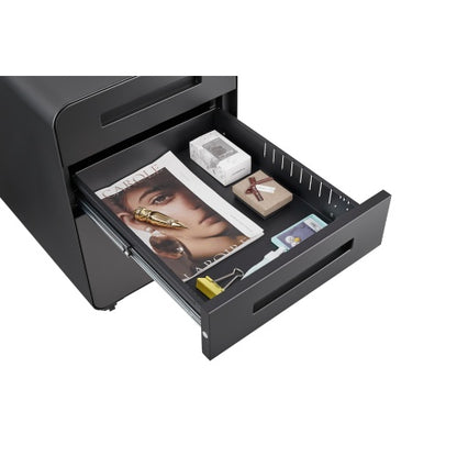 US Local 3 Drawer Mobile Filing Cabinet, Simple Style Multi-functional Locker