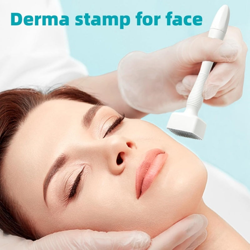 US Local Microneedles Derma Roller - Microneedling Stamp 0.25 Mm, Micro Needle Skin Care Tool For Men And Women Home Use