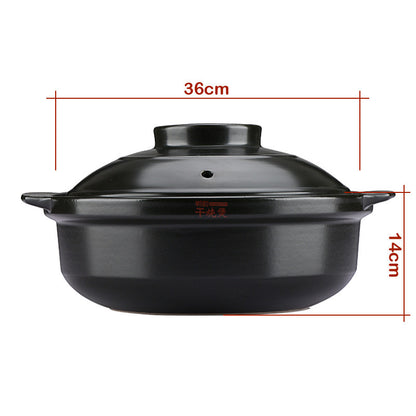 Flame High Temperature Resistant Dry Pot Ceramic Pot Pan Health Pot Pan