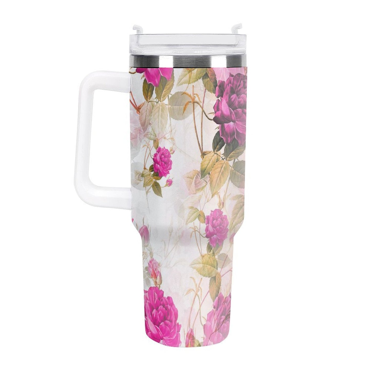 PHDT00196 POD US Local Tumbler 40 oz Large Capacity Car Cup Roses