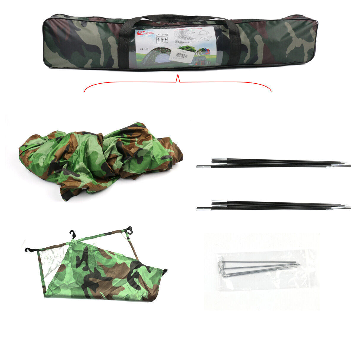 UK Local 2-3 Man Automatic Instant Double Layer-Up Camping Tent Waterproof Outdoor