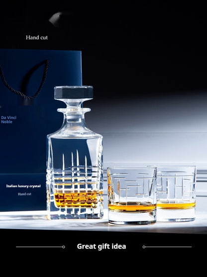 Handmade Whiskey Shot Glass Imported Liquor Glass Set Gift Box
