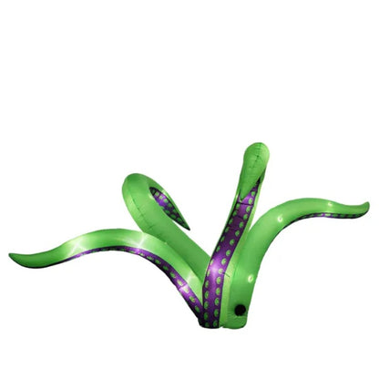 US Local 2 Pack Halloween Inflatable Octopus Tentacles Outdoor Decorations, Blow Up Hanging Decoration With Built-in LED Lights, Striking Window Decor For Halloween Party Outdoor Yard Garden Lawn