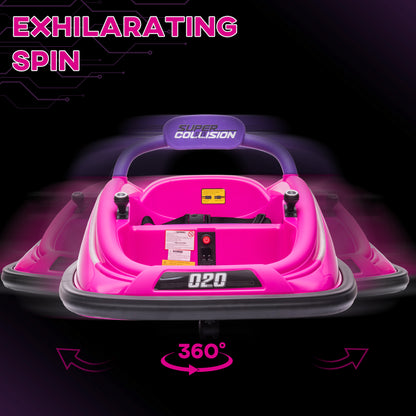 US Local 12V Kids Bumper Car Twins Motor with Parent Remote Control