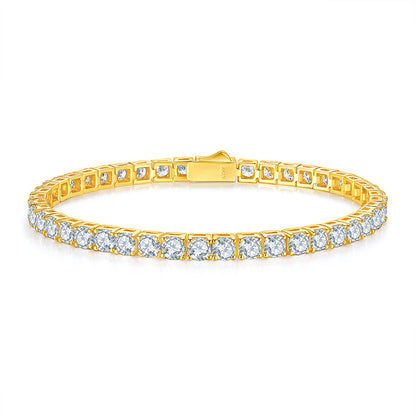 Unique Luxury Fashion Mosan Diamond S925 Silver Bracelet