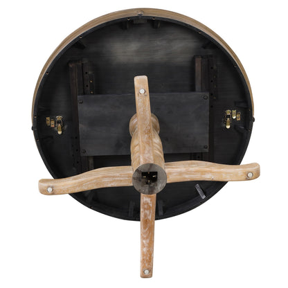 US Local Modern Dining Table Set For 4 - Round Table & 4 Chairs, 5 Piece Kitchen Set