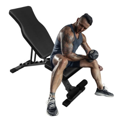 US Local Weight Bench For Full Body Workout, Adjustable Strength Training Sit-up Chair, Multi-Purpose Foldable Incline Decline Bench