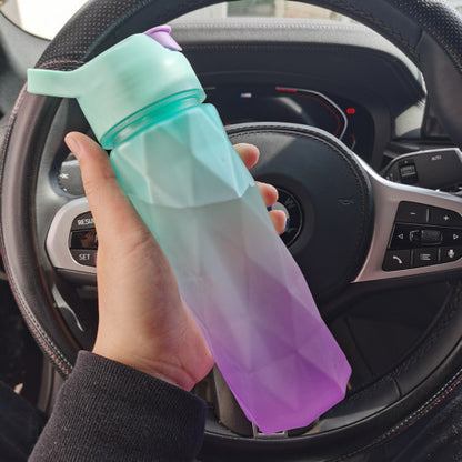 US Local Spray Water Bottle For Girls Outdoor Sport Fitness Water Cup Large Capacity Spray Bottle Drinkware Travel Bottles Kitchen Gadgets