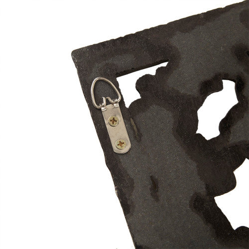 US Local Distressed Carved Wood 2-piece Wall Decor Set