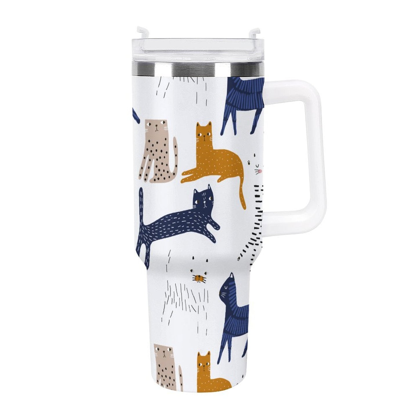 PHDT00407 POD US Local Tumbler 40 oz Large Capacity Car Cup Lovely Cat