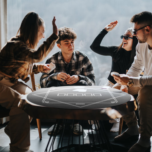 US Local Poker Mat Texas Hold'em Poker Table Top with Non-Slip Bottom