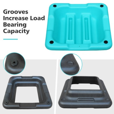 US Local Height-Adjustable Step Aerobics Platform Fitness Equipment Stepper Trainer Exercise Step Platform With 4 Riser