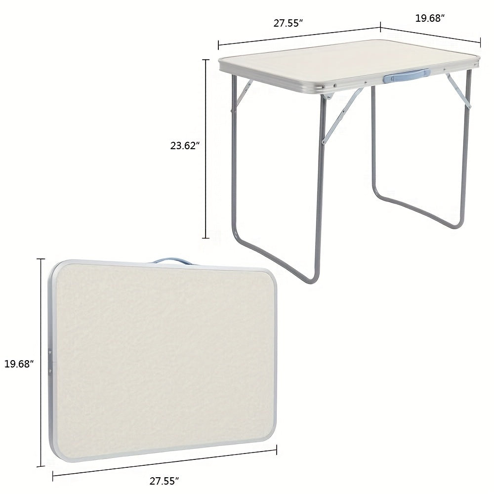 US Local Aluminum Portable Folding Camping Table With Handle, Providing Extra Storage Space For Large Picnic Tables