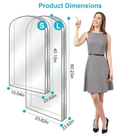 US Local 5 pcs Set Of Hanging Clothes In A Bag  Dustproof And Waterproof