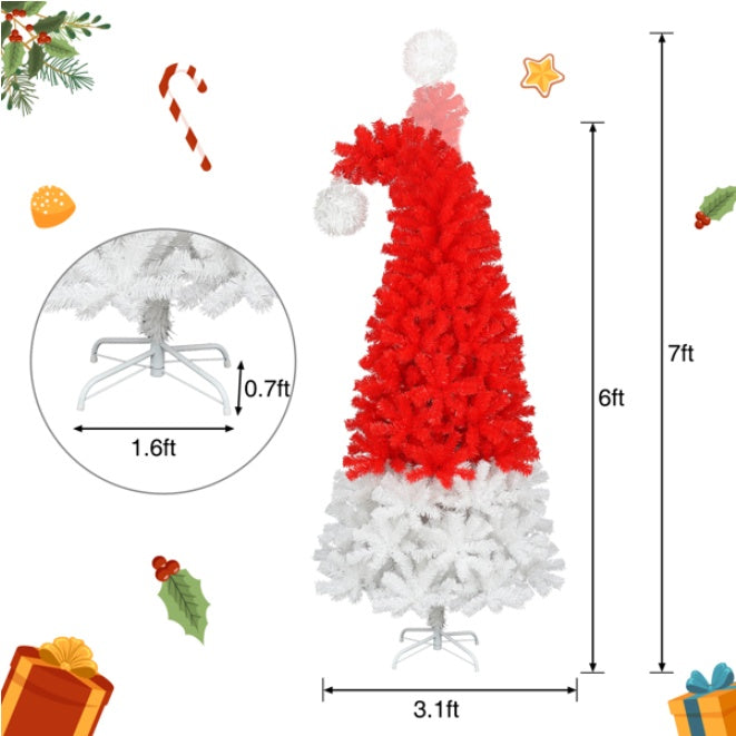 US Local 6FT Artificial Christmas Tree With LED Light