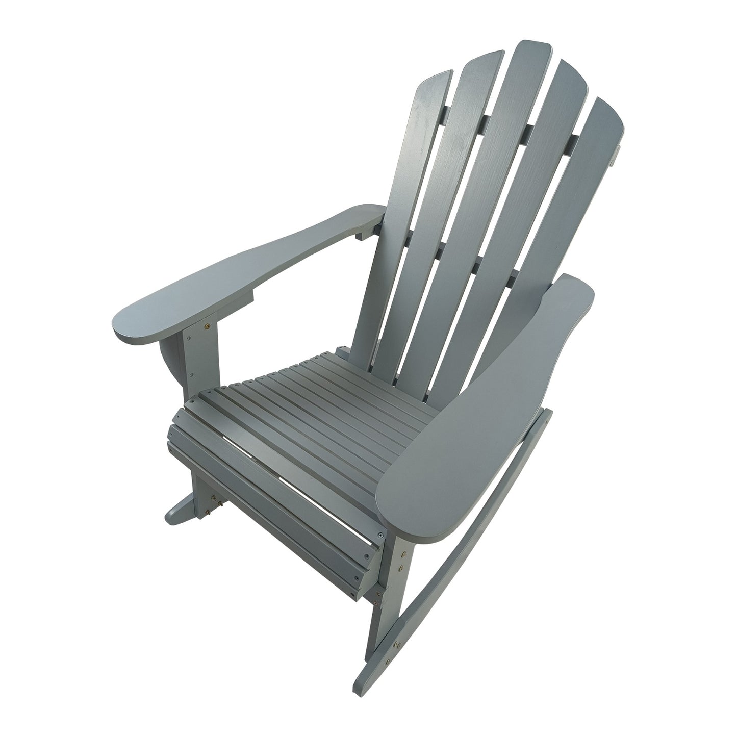 US Local Reclining Wooden Outdoor Rocking Adirondack Chair,walnut