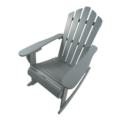 US Local Reclining Wooden Outdoor Rocking Adirondack Chair,walnut