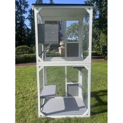 US Local Outdoor Indoor Cat Pet Climbing Frame Game Cage Cute Large Space