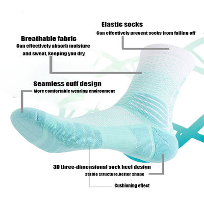 US Local 5 Pairs Mens Athletic Socks Cushion Running Socks Breathable Comfort For Sports Anti-odor And Anti-slip For Running Fitness Cycling