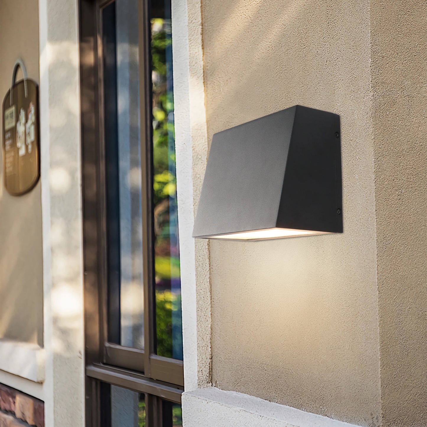 US Local Waterproof LED Outdoor Wall Light, Wall Lantern 15W 3000K, Matte Black Wall Mounted Lamp, Exterior Wall Sconce Light For Porches, Front Door, Entryways, Patio, Hallways