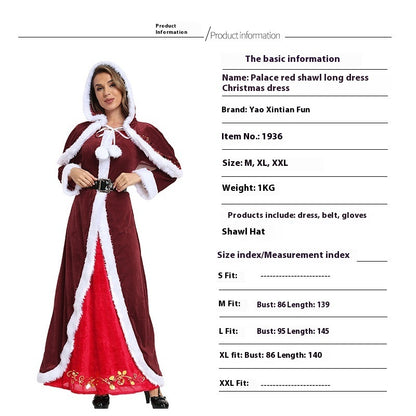 Christmas Clothing Japanese Red Christmas Cos