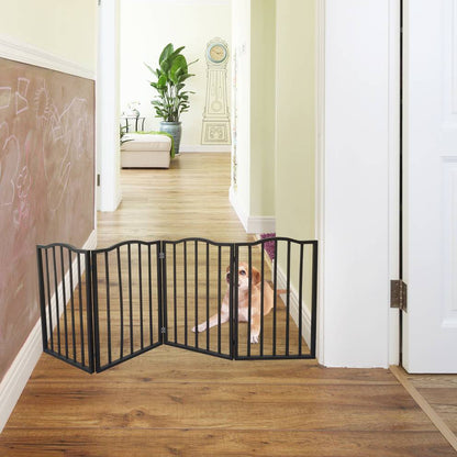 US Local Pet Gate,Dog Gate For Doorways,Stairs Or House,standing, Folding,Arc Wooden