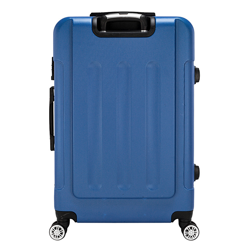 US Local Three In One ABS Suitcase 20 Inches 24 Inches 28 Inches Blue