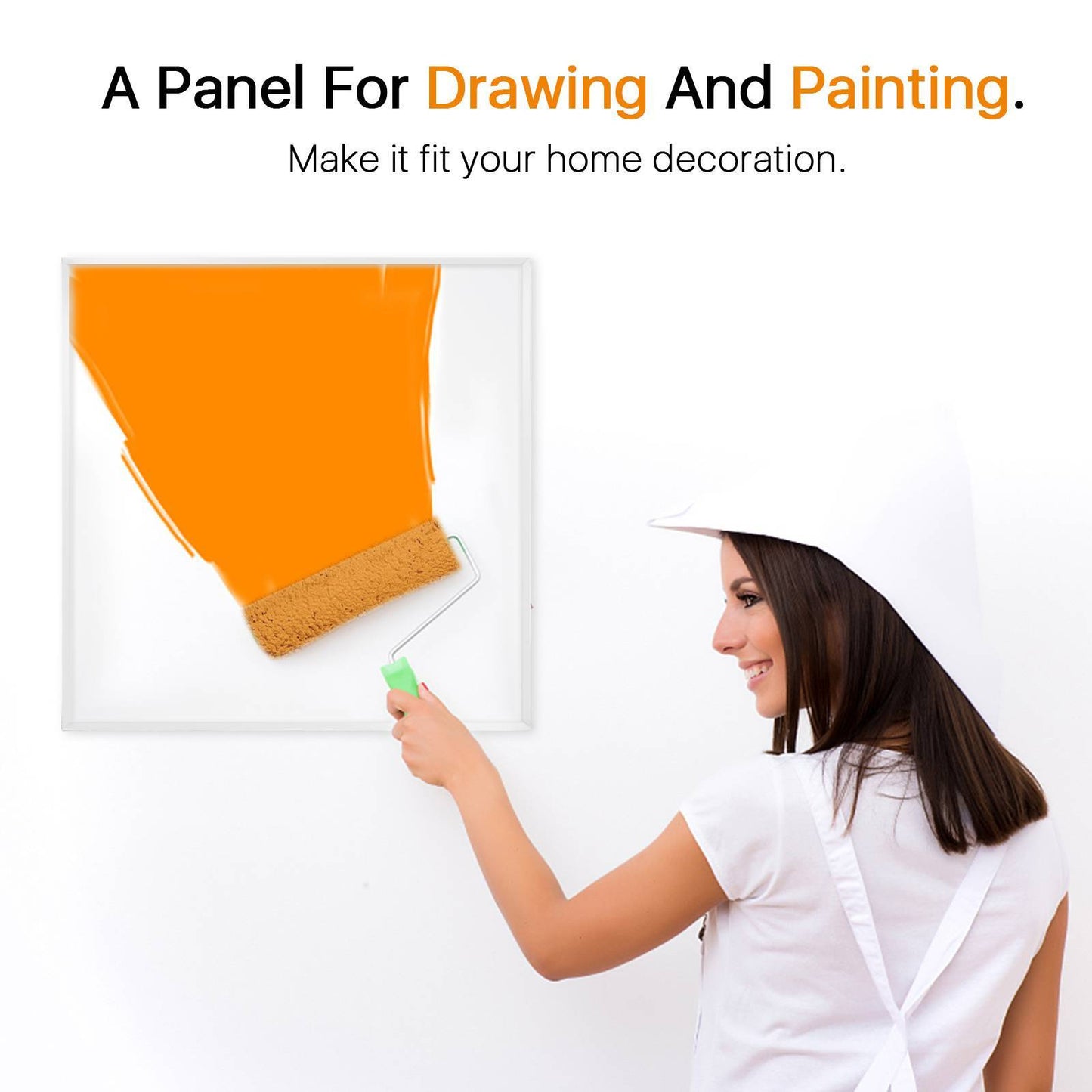 US Local 500W Electric Wall Mounted Space Flat Panel Heater, Portable With Back Stand