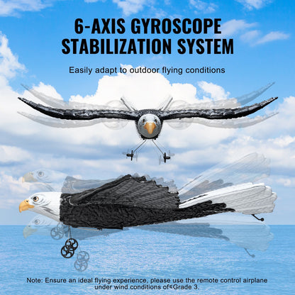 US Local VEVOR RC Airplane Biomimetic Eagle EPP Foam RC Plane Toy 2.4 GHz Remote Control