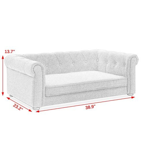 US Local Elegant Rectangular Pet Bed For Medium And Large Dogs