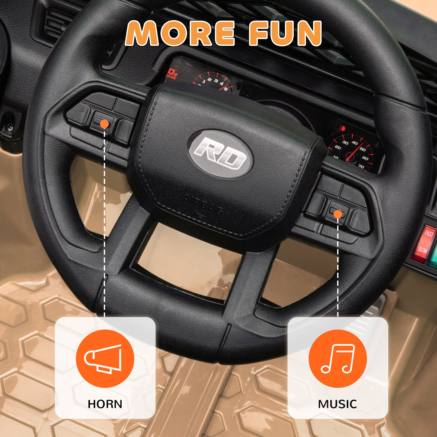 US Local 12V Battery Powered Ride On Truck