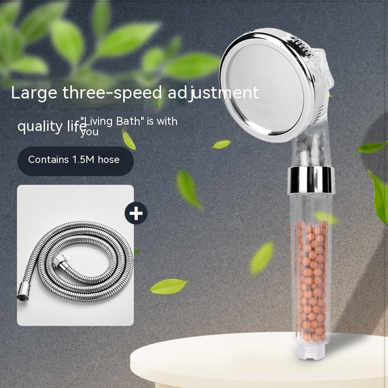 US Local Three-speed Anion Supercharged Filtering Shower Head Nozzle