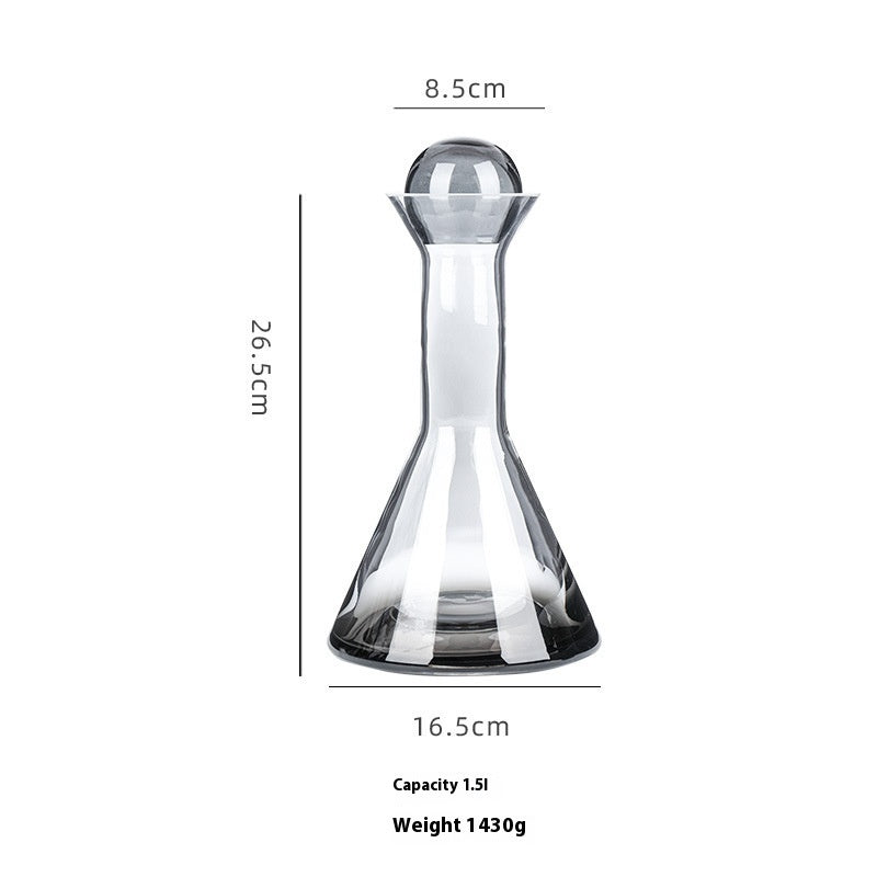 Secondary Glass Cold Water Bottle Simple Electroplating Business Pitcher