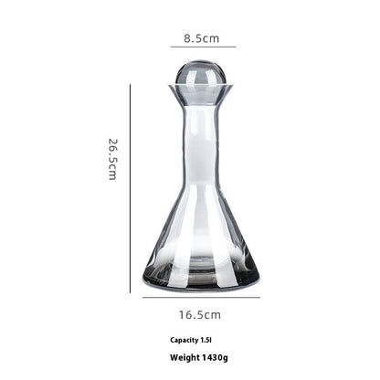 Secondary Glass Cold Water Bottle Simple Electroplating Business Pitcher