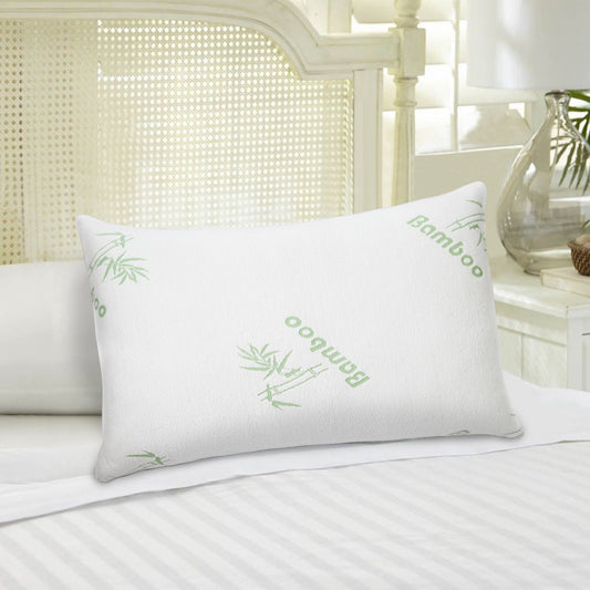 US Local Bamboo Memory Foam Pillow With Washable Pillowcase
